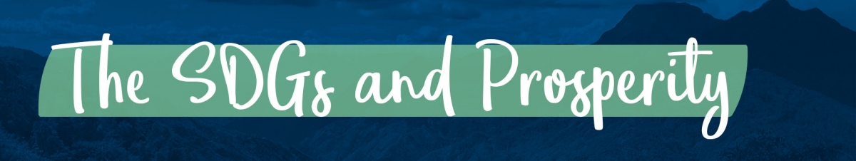 The SDGs and Prosperity Banner