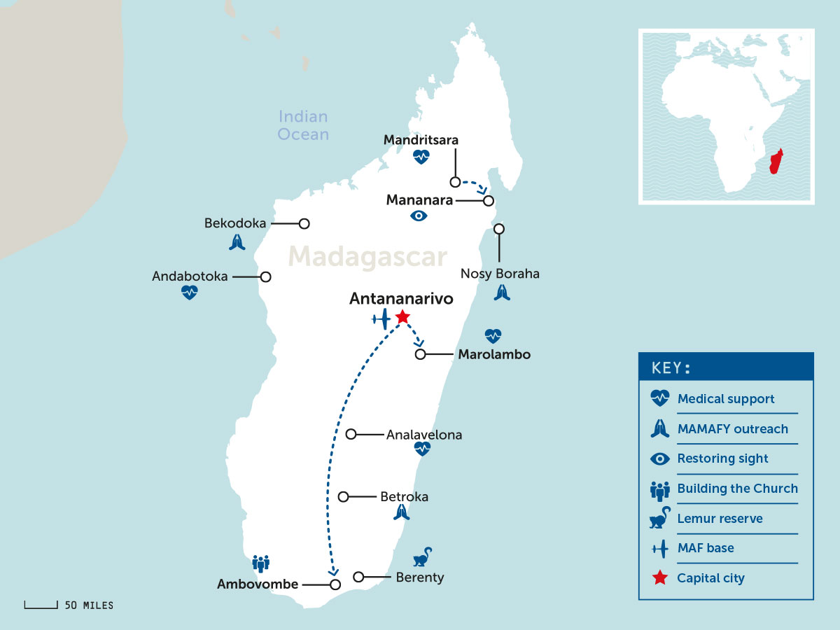 Map of Madagascar
