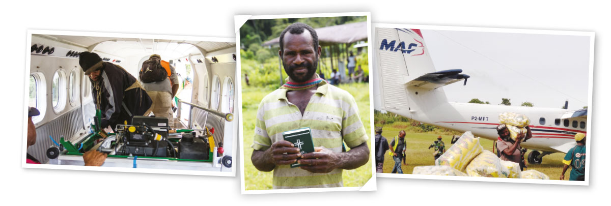 Row of three photos from PNG
